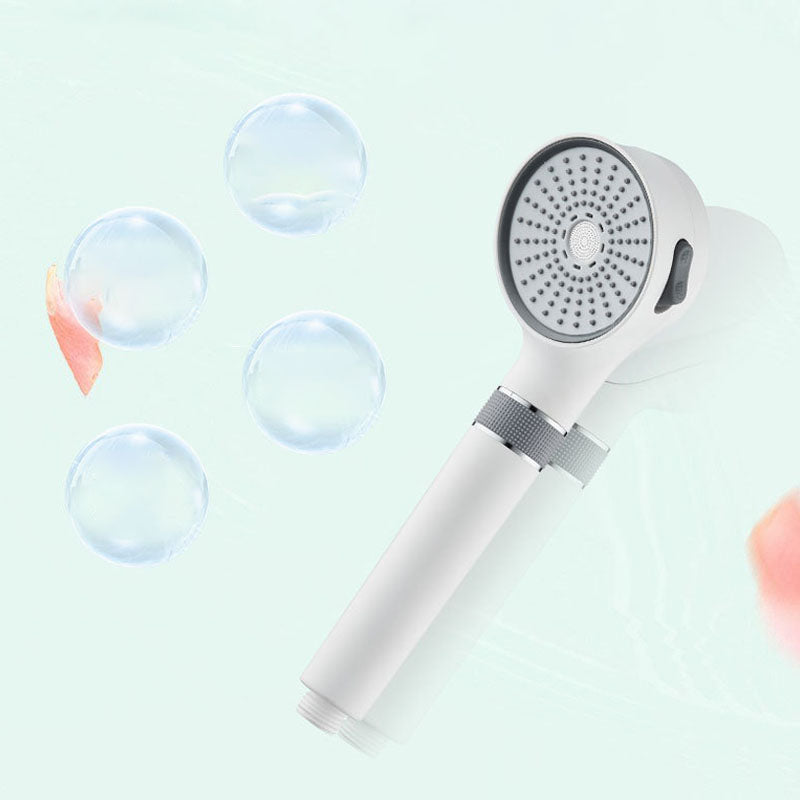 Shower Head 3-Setting Modern Round Plastic Water Filtration Handheld Shower Head