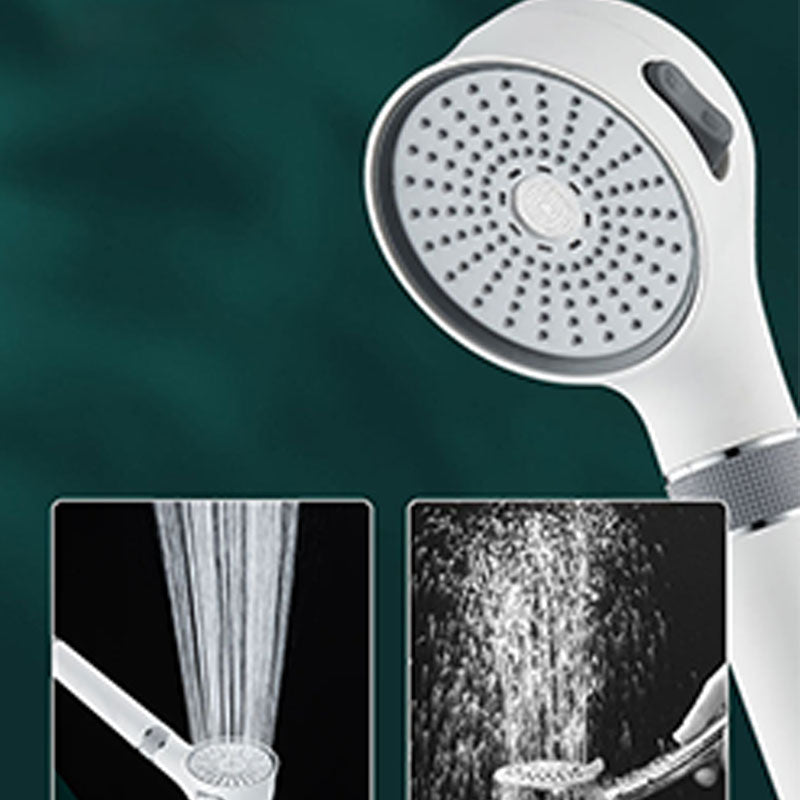 Shower Head 3-Setting Modern Round Plastic Water Filtration Handheld Shower Head