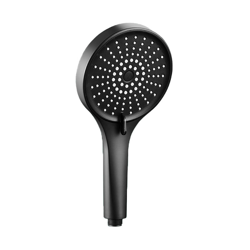 Plastic Hand Shower Round Handheld Shower Head with Self-Cleaning