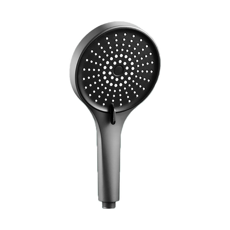 Plastic Hand Shower Round Handheld Shower Head with Self-Cleaning