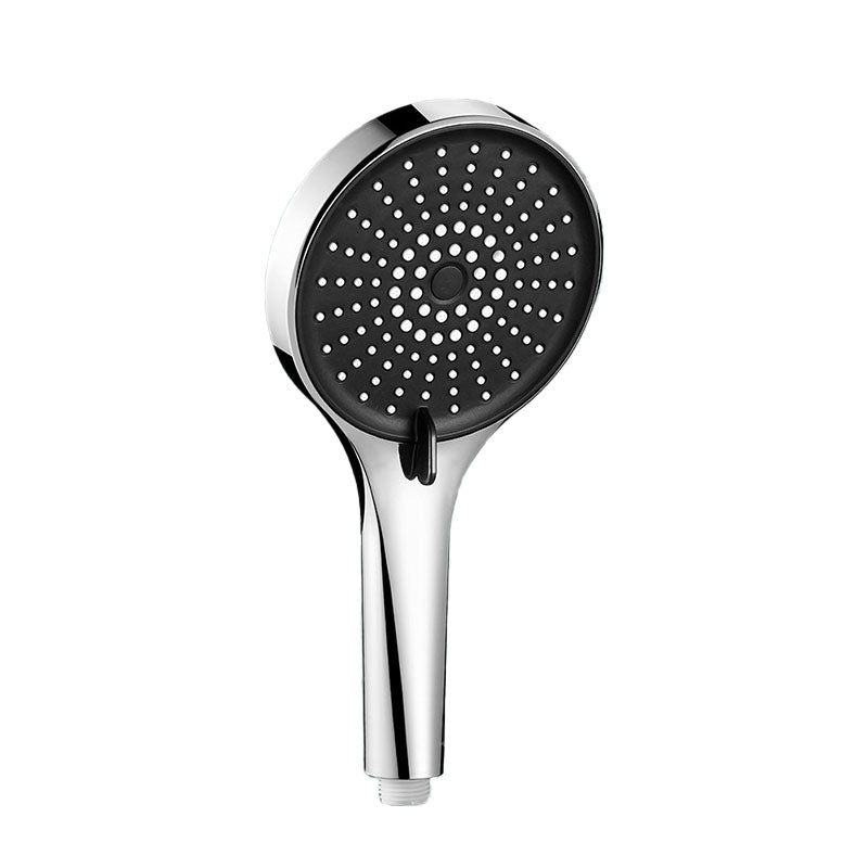 Plastic Hand Shower Round Handheld Shower Head with Self-Cleaning