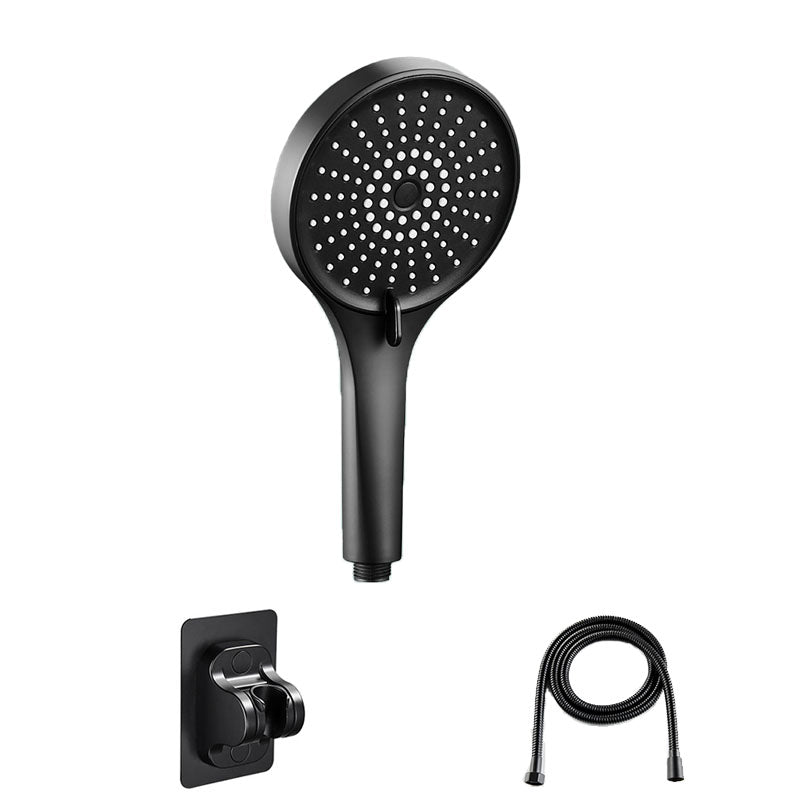 Plastic Hand Shower Round Handheld Shower Head with Self-Cleaning