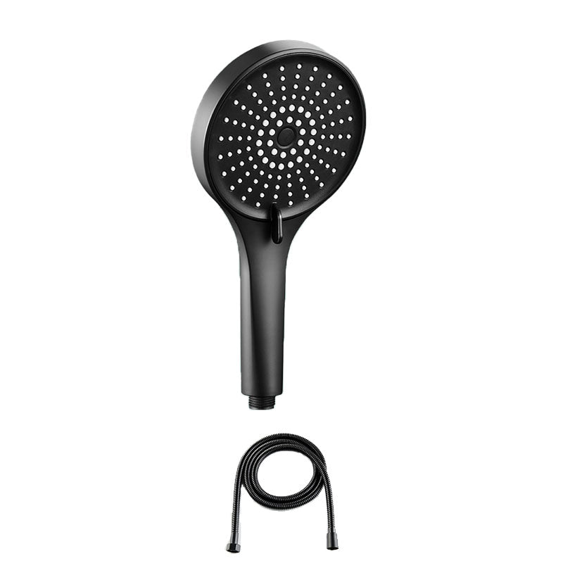 Plastic Hand Shower Round Handheld Shower Head with Self-Cleaning