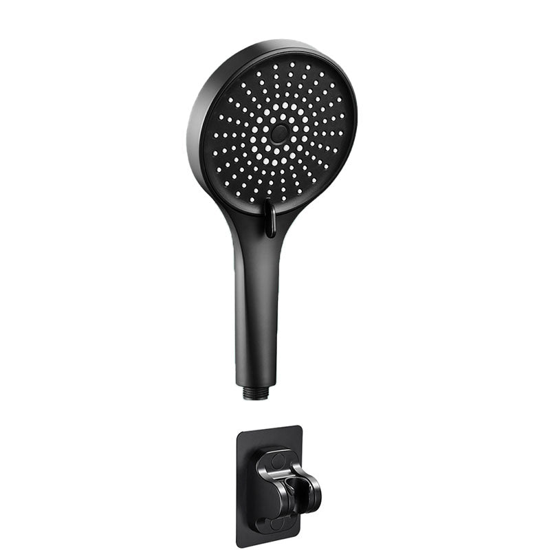 Plastic Hand Shower Round Handheld Shower Head with Self-Cleaning