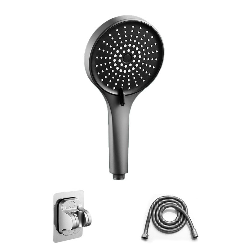 Plastic Hand Shower Round Handheld Shower Head with Self-Cleaning