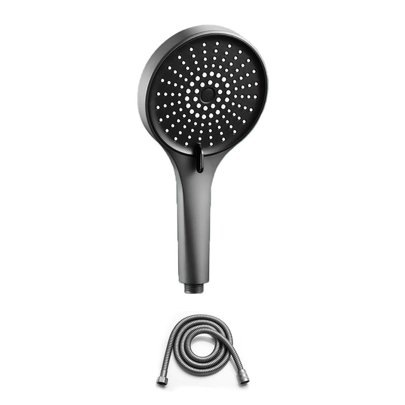 Plastic Hand Shower Round Handheld Shower Head with Self-Cleaning