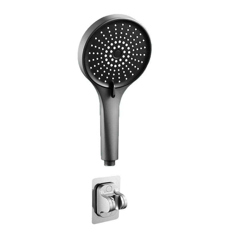 Plastic Hand Shower Round Handheld Shower Head with Self-Cleaning