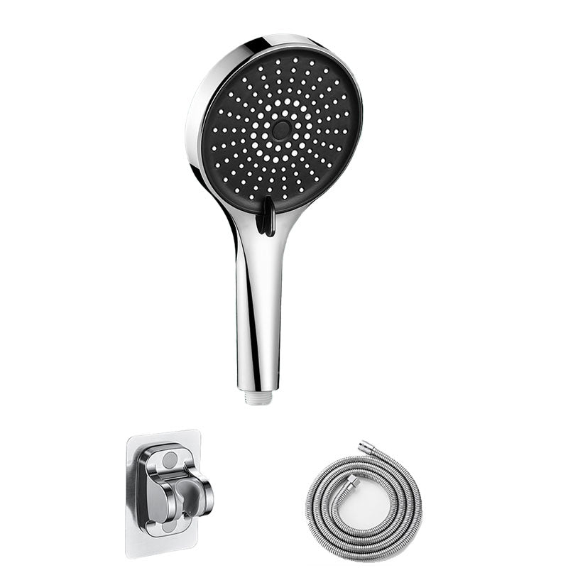 Plastic Hand Shower Round Handheld Shower Head with Self-Cleaning