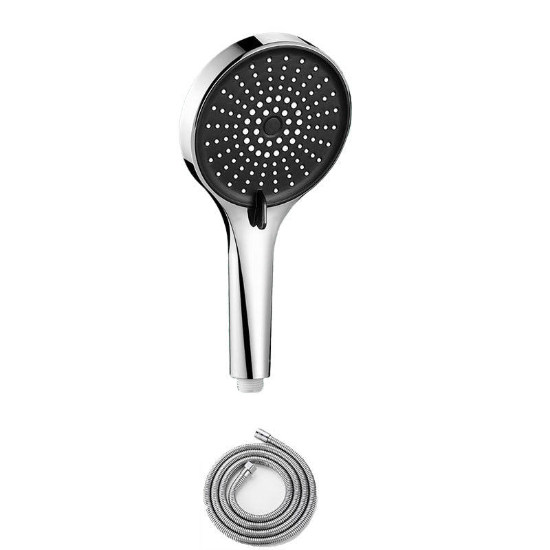 Plastic Hand Shower Round Handheld Shower Head with Self-Cleaning