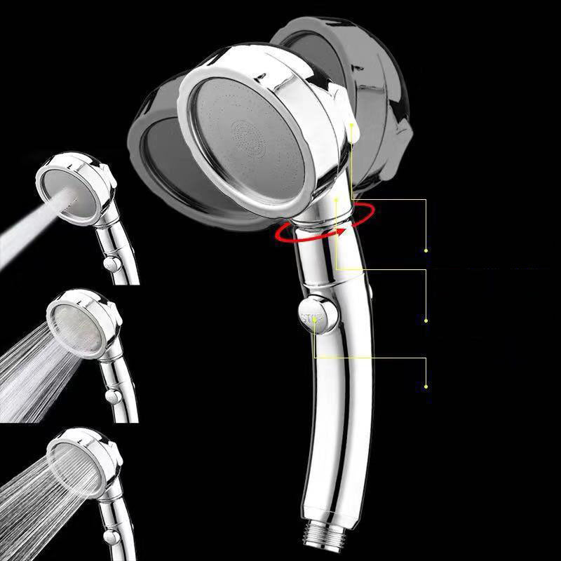 Contemporary Shower Combo Handheld Shower Head Plastic Wall-Mount Round Shower Head Combo
