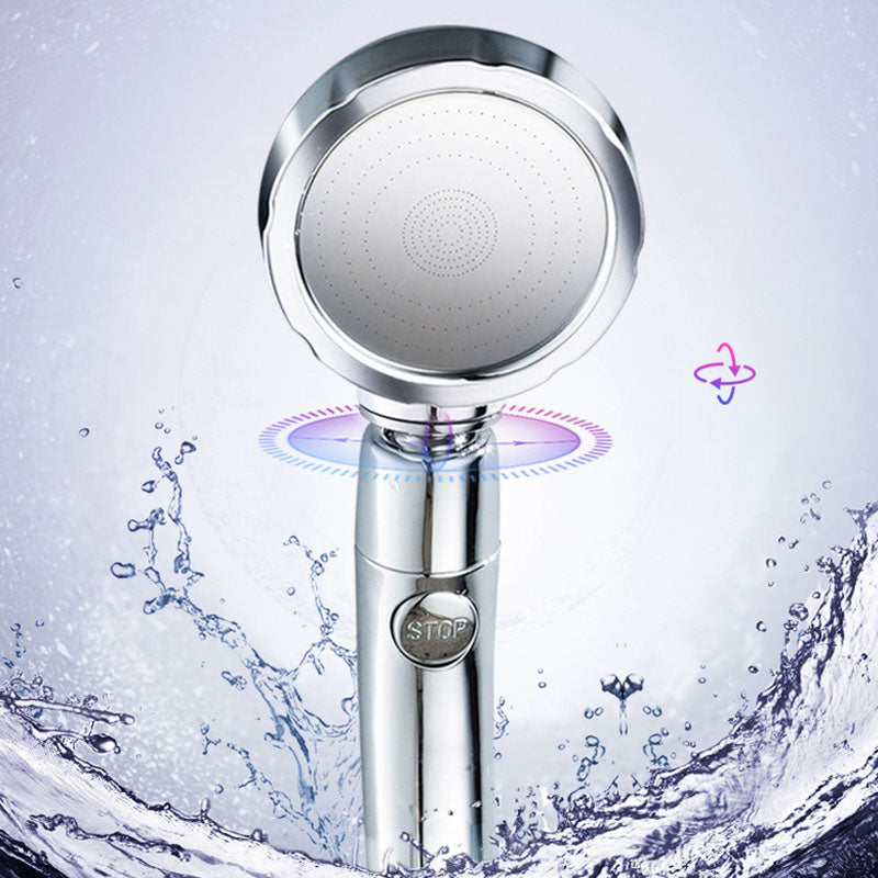 Contemporary Shower Combo Handheld Shower Head Plastic Wall-Mount Round Shower Head Combo