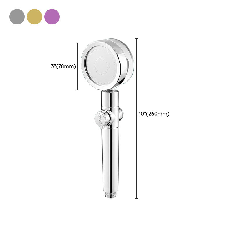 Contemporary Shower Head Handheld Shower Head Plastic Wall-Mount Round Shower Head Combo