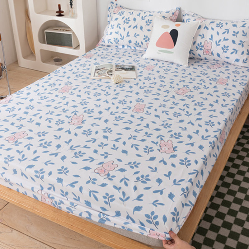 Cartoon Printed Fitted Sheet Polyester Twill Breathable Fade Resistant Printed Sheet