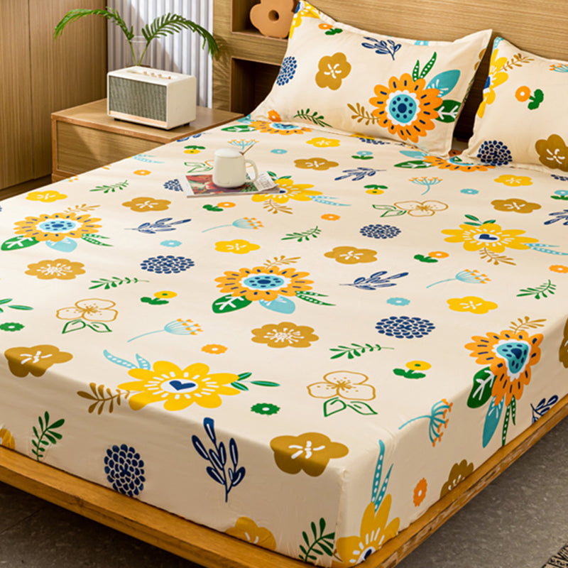 Cartoon Printed Fitted Sheet Polyester Twill Breathable Fade Resistant Printed Sheet