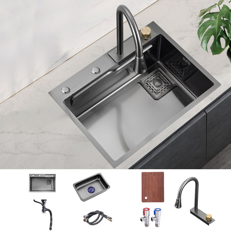 Modern Kitchen Sink Single Basin Kitchen Sink with Soundproofing