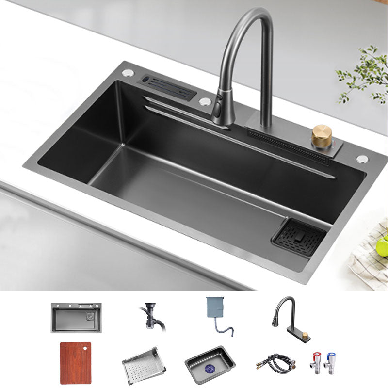 Modern Kitchen Sink Single Basin Kitchen Sink with Soundproofing