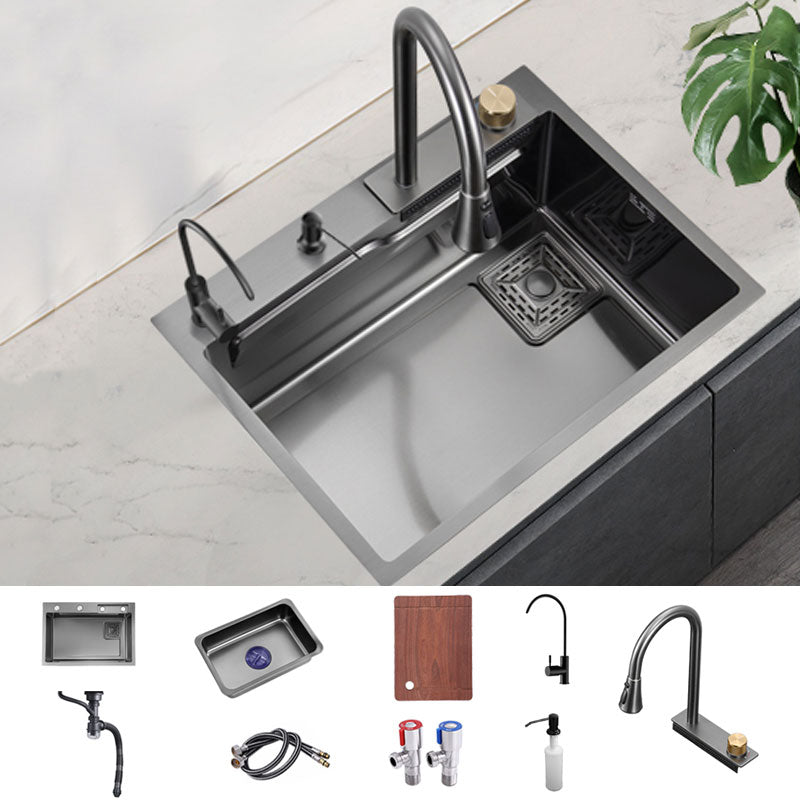 Modern Kitchen Sink Single Basin Kitchen Sink with Soundproofing