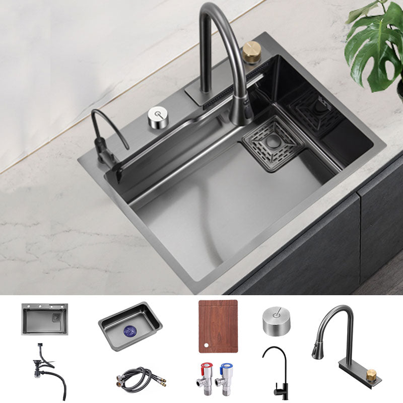 Modern Kitchen Sink Single Basin Kitchen Sink with Soundproofing