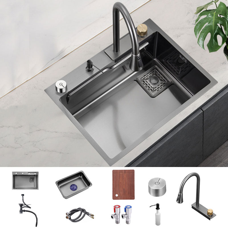 Modern Kitchen Sink Single Basin Kitchen Sink with Soundproofing