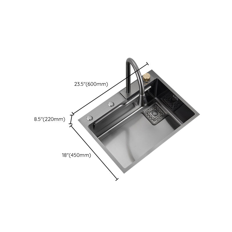 Modern Kitchen Sink Single Basin Kitchen Sink with Soundproofing