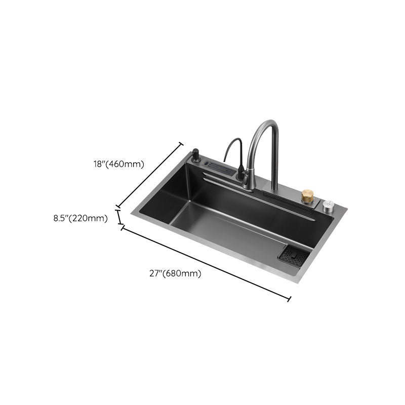 Modern Kitchen Sink Single Basin Kitchen Sink with Soundproofing