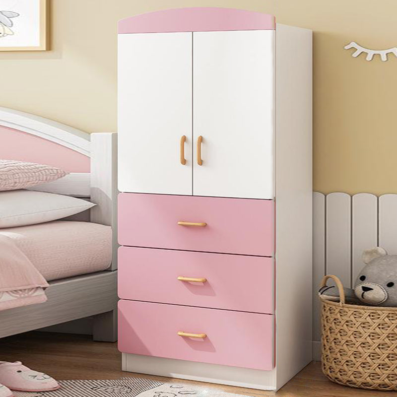 Manufactured Wood Kids Closet Modern Bedroom Wardrobe Closet with Cloth Rod