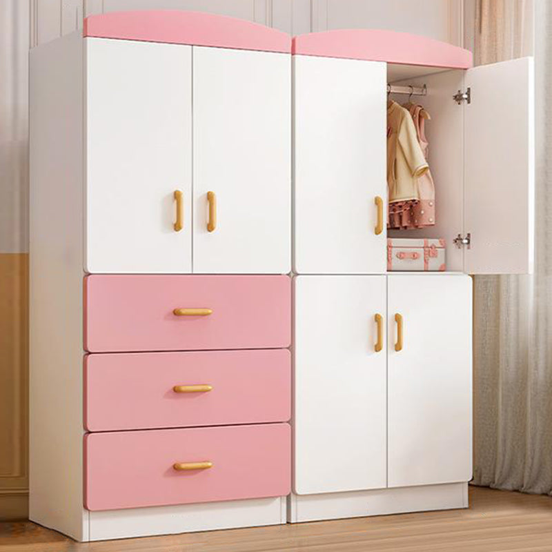 Manufactured Wood Kids Closet Modern Bedroom Wardrobe Closet with Cloth Rod