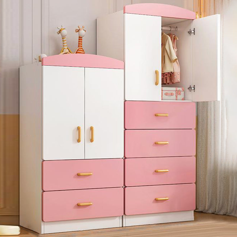 Manufactured Wood Kids Closet Modern Bedroom Wardrobe Closet with Cloth Rod