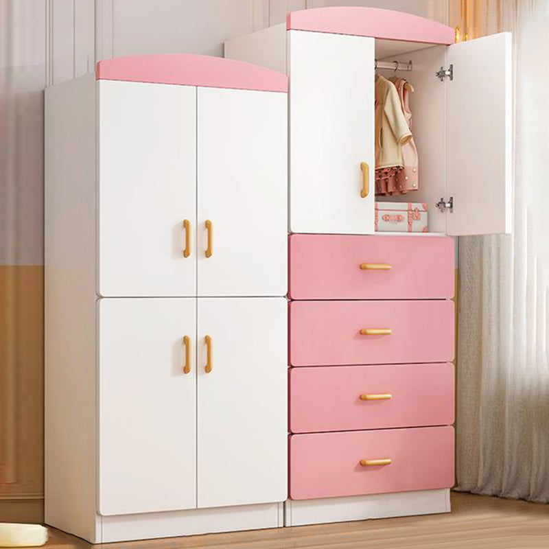 Manufactured Wood Kids Closet Modern Bedroom Wardrobe Closet with Cloth Rod