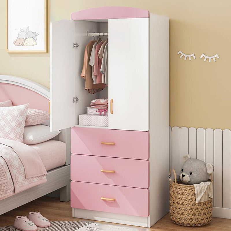 Manufactured Wood Kids Closet Modern Bedroom Wardrobe Closet with Cloth Rod