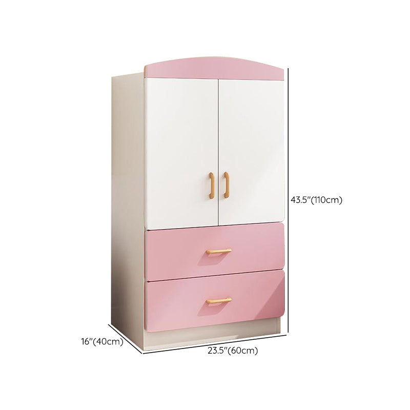 Manufactured Wood Kids Closet Modern Bedroom Wardrobe Closet with Cloth Rod