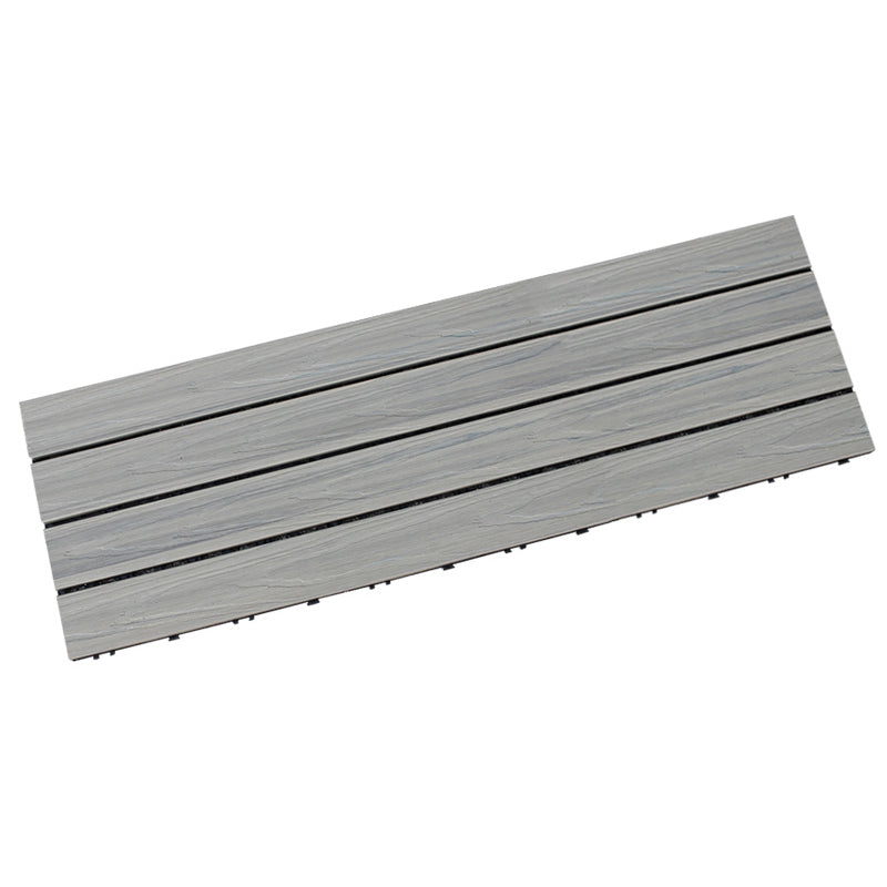 Rectangle Water Resistant Wooden Floor Smooth Engineered Floor Tile for Patio Garden