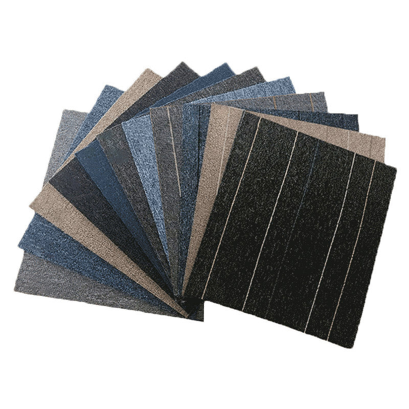 Dark Color Level Loop Carpet Tile Non-Skid Adhesive Tabs Indoor Carpet Tiles