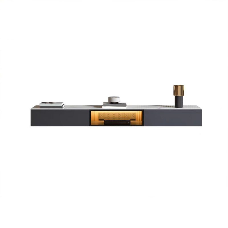 Wall Mounted TV Media Console Contemporary TV Console with Drawers