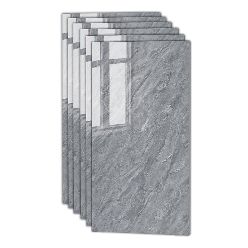 Square Ceramic Polished Straight Edge Singular Tile Marble Look Bathroom Wall