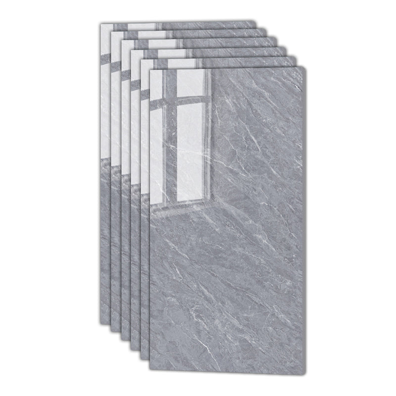 Square Ceramic Polished Straight Edge Singular Tile Marble Look Bathroom Wall