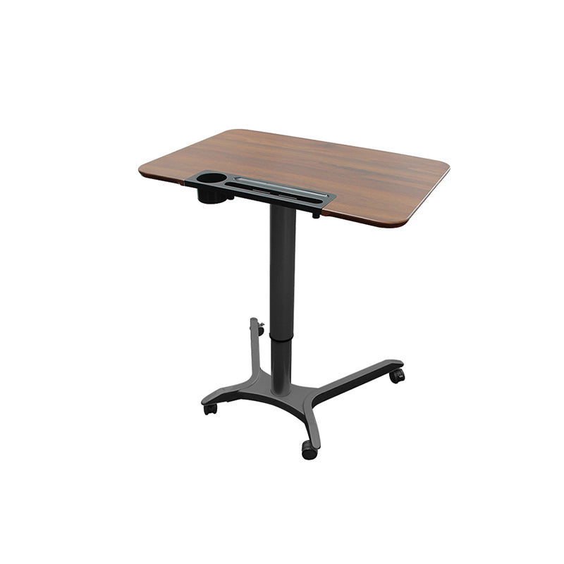 Rectangular Shaped Office Task Desk Wood Writing Desk with Wheels for Home