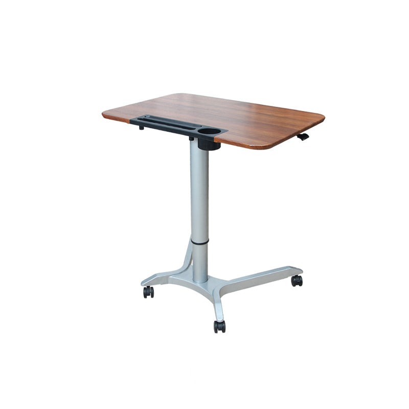 Rectangular Shaped Office Task Desk Wood Writing Desk with Wheels for Home