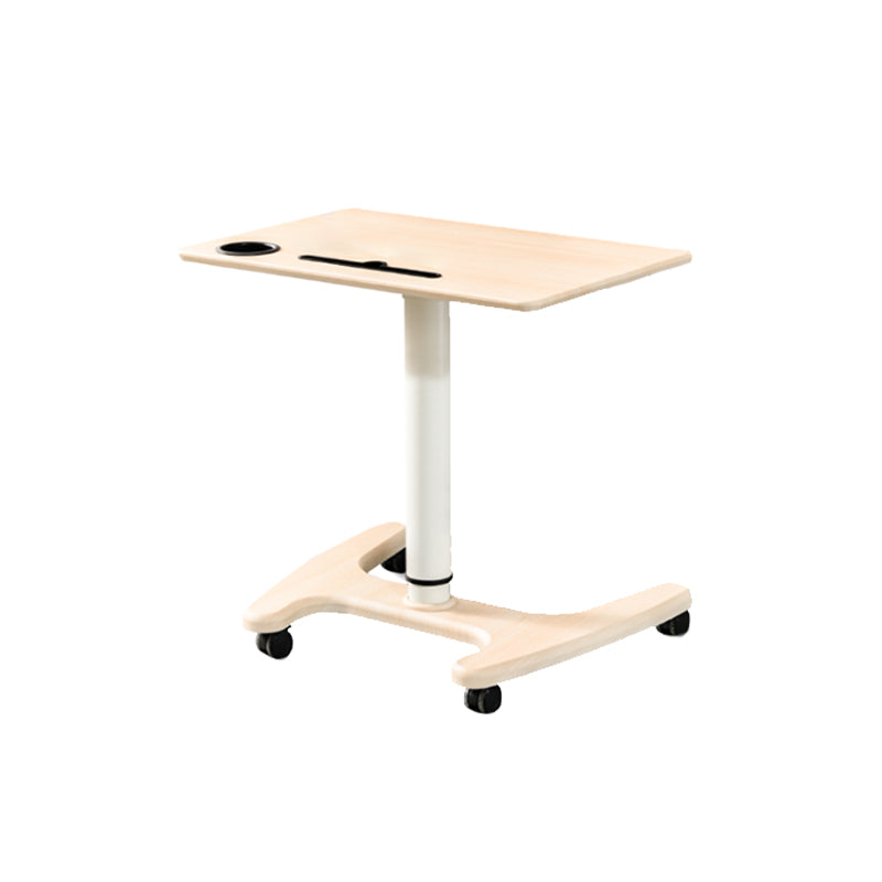 Rectangular Shaped Office Task Desk Wood Writing Desks with Wheels for Home