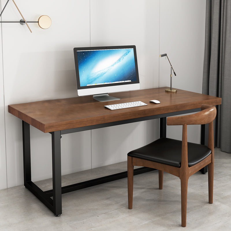 Modern Solid Wood Computer Desk Rectangular Shape Task Desks with Legs for Home