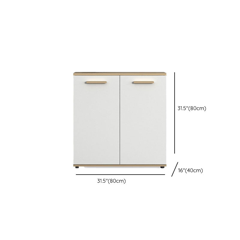 Scandinavian Lateral File Cabinet Wood Filing Cabinet for Home Office