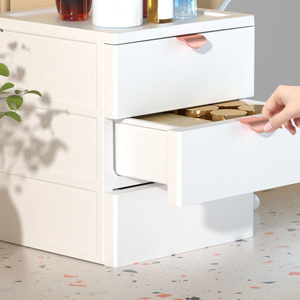 Modern Nordic File Cabinet Lateral Plastic Filing Cabinet with Drawers