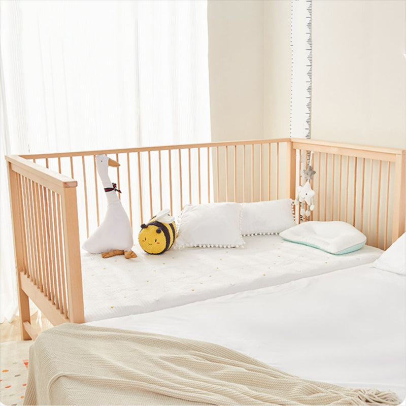 Farmhouse / Country Beech Washed Natural with Guardrail Nursery Bed