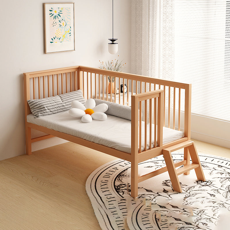 Farmhouse / Country Beech Washed Natural with Guardrail Nursery Bed