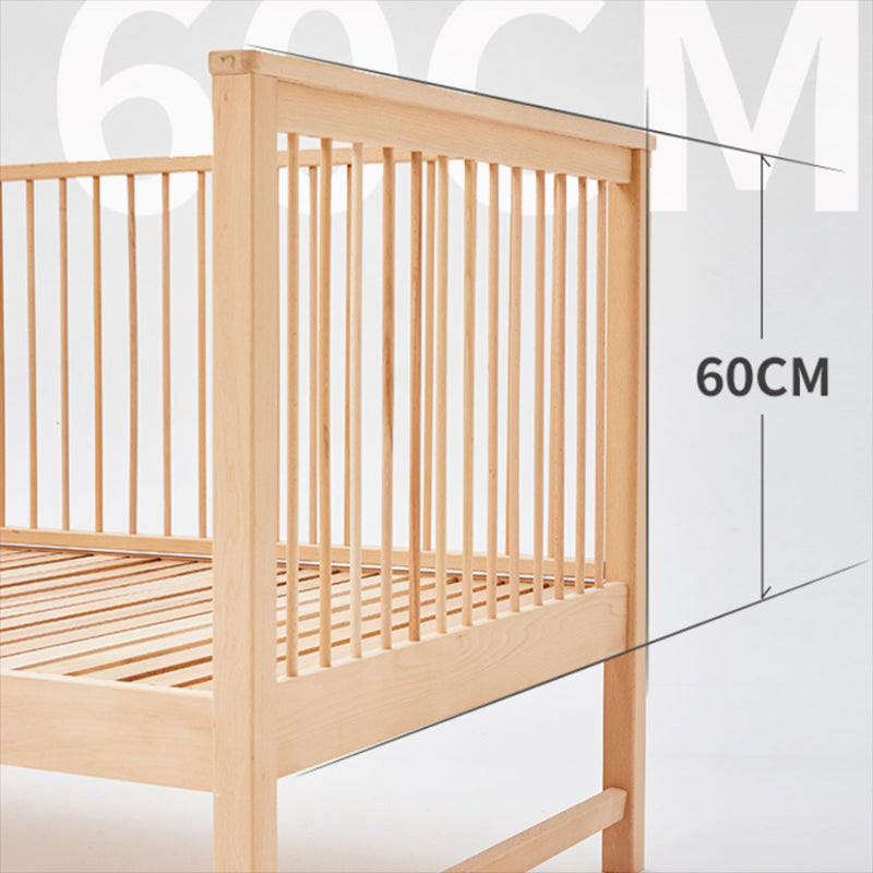 Farmhouse / Country Beech Washed Natural with Guardrail Nursery Bed