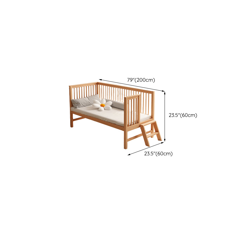 Farmhouse / Country Beech Washed Natural with Guardrail Nursery Bed