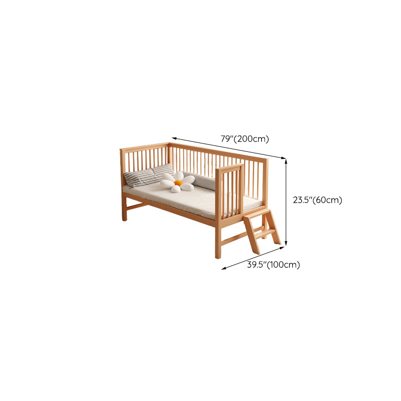 Farmhouse / Country Beech Washed Natural with Guardrail Nursery Bed