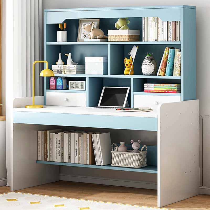 Home Children's Desk Adjustable Study Desk with Storage Shelves