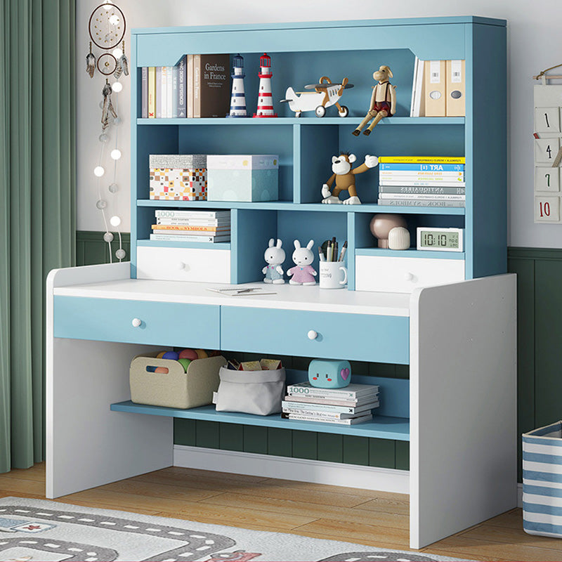 Home Children's Desk Adjustable Study Desk with Storage Shelves