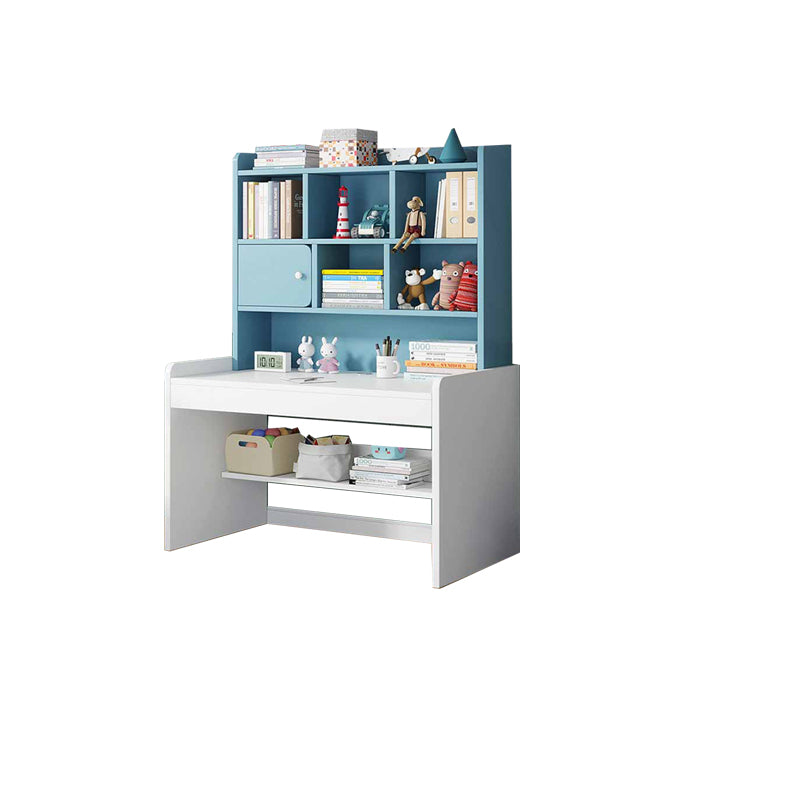 Home Children's Desk Adjustable Study Desk with Storage Shelves